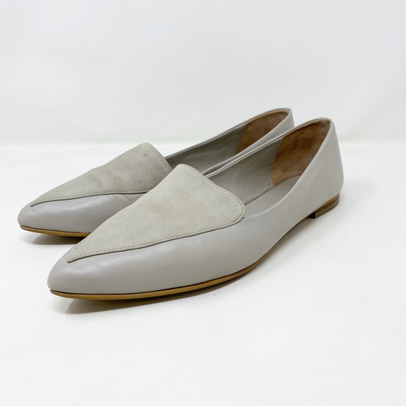 Jigsaw London Camille Pointed Toe Suede Flats 10 - Picture 6 of 8